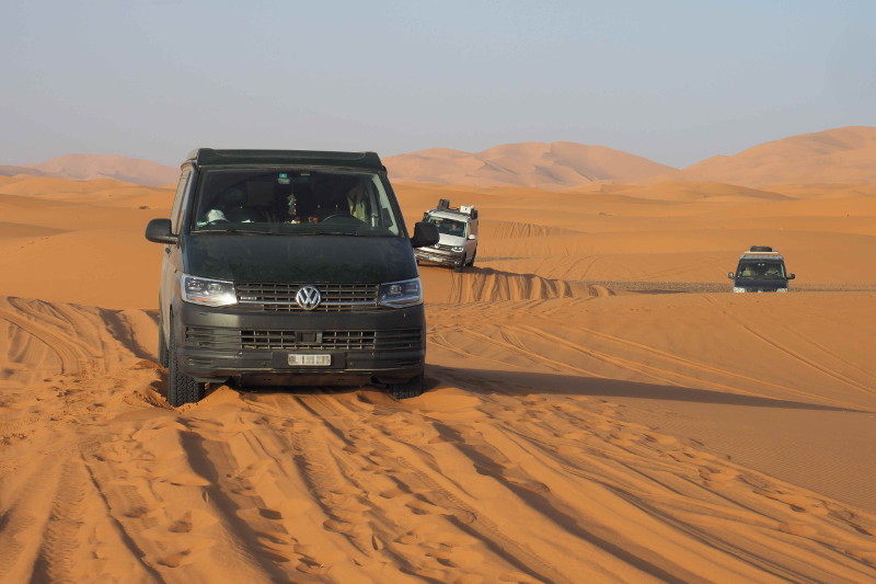 Morocco motorcycle tour support vehicle