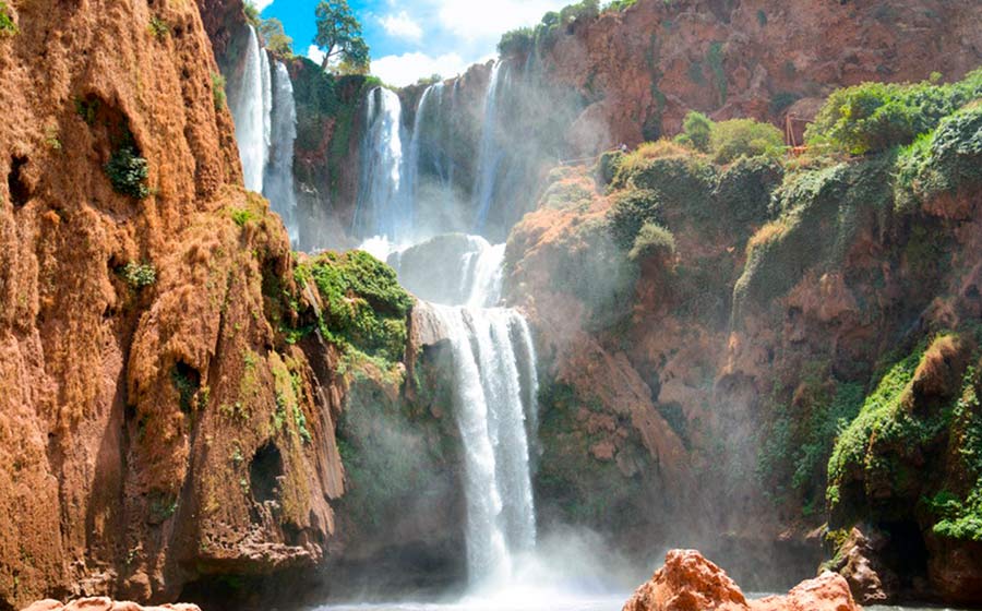 Marokko-Motorradtour-Wasserfall