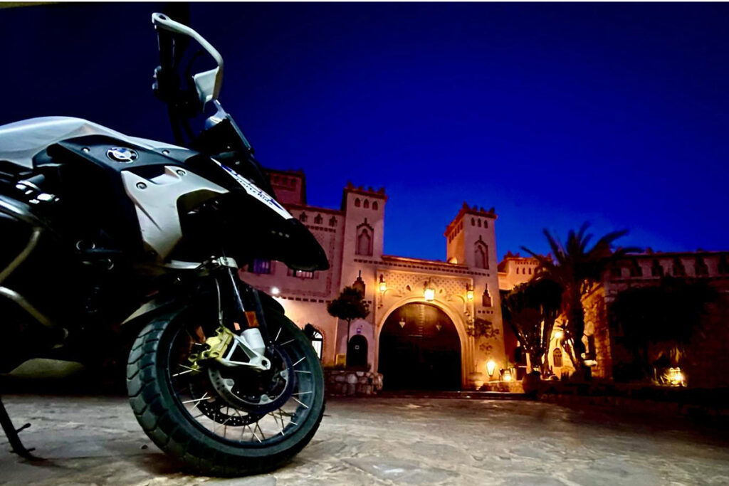 beautiful motorcycle hotel in morocco