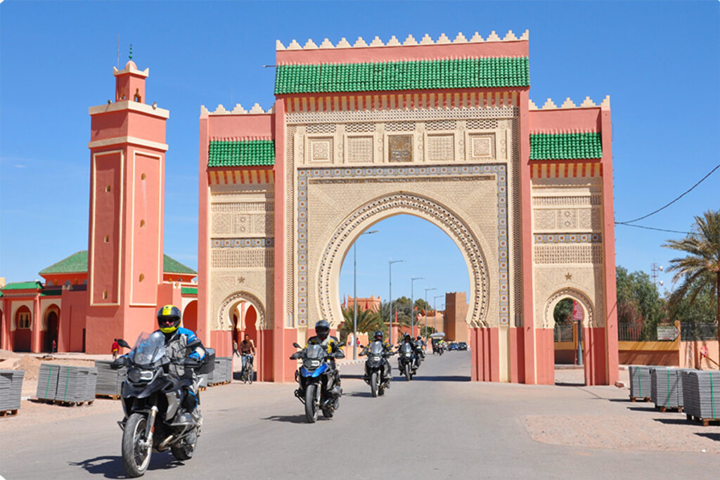 motorcycles on morocco tour