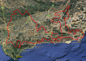 Andalusia on motorcycle